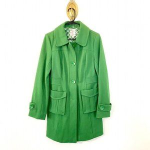 Tulle green peacoat